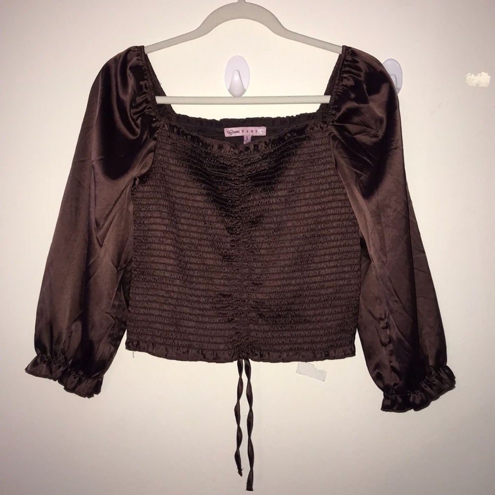 Brown fashion top